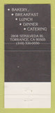 Matchbook Cover - Kings Hawaiian Bakery Restaurant Torrance CA WEAR 30 Strike