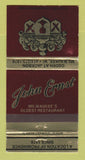 Matchbook Cover - John Ernst Restaurant Milwaukee WI 30 Strike
