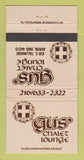 Matchbook Cover - Gus' Chalet Lounge Akron OH WEAR 30 Strike