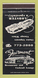 Matchbook Cover - Fairmont Restaurant Rutland VT WEAR 30 Strike