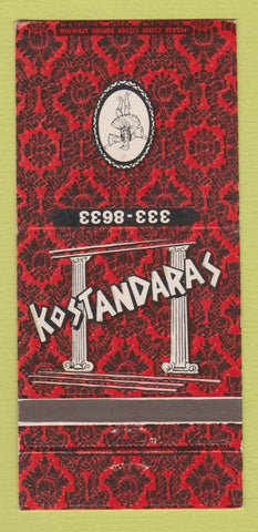 Matchbook Cover - Kostandaras Restaurant Fairview Park OH 30 Strike