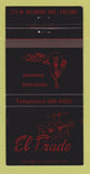 Matchbook Cover - El Prado Restaurant Fresno CA 30 Strike