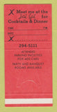 Matchbook Cover - Jai Lai Restaurant Columbus OH 30 Strike