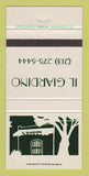 Matchbook Cover - Il Giardino Restaurant 30 Strike
