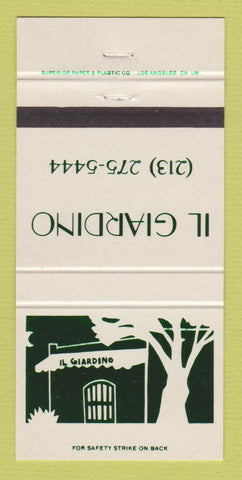 Matchbook Cover - Il Giardino Restaurant 30 Strike