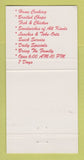 Matchbook Cover - Four Coins Restaurant Greek Milwaukee WI 30 Strike