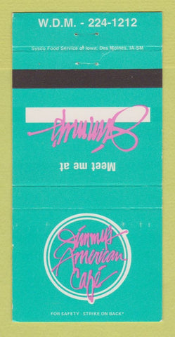 Matchbook Cover - Jimmy's American Cafe 30 Strike