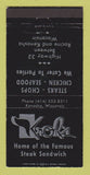 Matchbook Cover - Kroh's Restaurant Kenosha WI 30 Strike