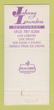 Matchbook Cover - Johnny Lounders Restaurant Pittsburgh PA 30 Strike