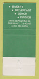 Matchbook Cover - King's Hawaiian Bakery Restaurant Torrance CA 30 Strike