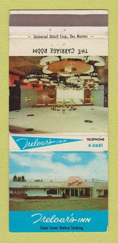 Matchbook Cover - Treloar's Inn Fort Dodge IA 30 Strike