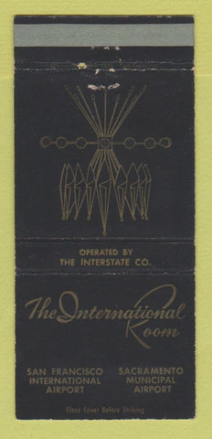 Matchbook Cover - International Room San Francisco CA Sacramento 30 Strike