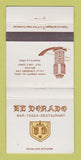 Matchbook Cover - El dorado Restaurant Puerto La Cruz Mexico 30 Strike