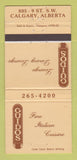 Matchbook Cover - Guidos Restaurant Calgary AB 30 Strike