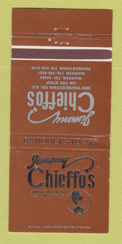 Matchbook Cover - Jimmy Chieffo's Restaurant Warren OH 30 Strike