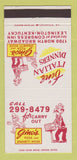 Matchbook Cover - Gino's Pizza Lexington KY Italian 30 Strike