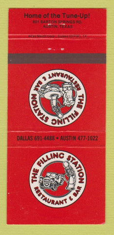 Matchbook Cover - Filling Station Restaurant Austin TX 30 Strike