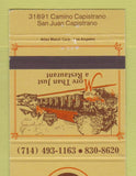 Matchbook Cover - El Adobe Restaurant San Juan Capistrano CA 30 Strike