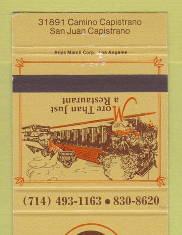 Matchbook Cover - El Adobe Restaurant San Juan Capistrano CA 30 Strike