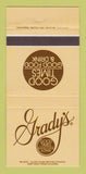 Matchbook Cover Grady's Good Times Restaurant Knoxville TN Atlanta GA 30 Strike