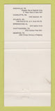 Matchbook Cover Grady's Good Times Restaurant Knoxville TN Atlanta GA 30 Strike