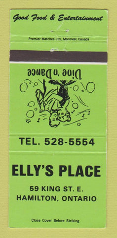 Matchbook Cover - Elly's Place Hamilton ON 30 Strike