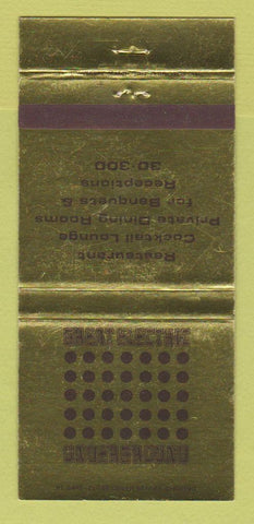 Matchbook Cover - Great Electric Underground San Francisco CA WEAR 30 Strike
