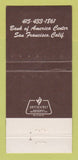 Matchbook Cover - Great Electric Underground San Francisco CA WEAR 30 Strike