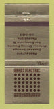 Matchbook Cover - Great Electric Underground San Francisco CA  30 Strike