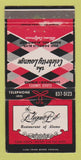 Matchbook Cover - Elegant Bib Restaurant Alamo CA WEAR 30 Strike
