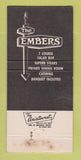 Matchbook Cover - Embers Restaurant WEAR 30 Strike