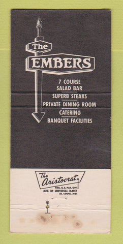Matchbook Cover - Embers Restaurant WEAR 30 Strike