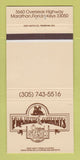 Matchbook Cover - Frankie & Johnny's Steak House Marathon FL 30 Strike