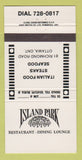 Matchbook Cover - Island Park Restaurant Ottawa ON 30 Strike