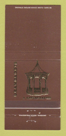 Matchbook Cover - Grandaddys Restaurant 30 Strike
