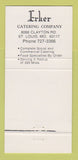 Matchbook Cover - Erker Catering St Louis MO 30 Strike
