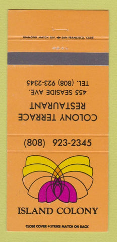 Matchbook Cover - Island Colony Terrace Restaurant Hawaii 30 Strike
