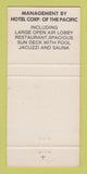 Matchbook Cover - Island Colony Terrace Restaurant Hawaii 30 Strike