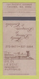 Matchbook Cover - Iron Horse Restaurant Tacoma WA 30 Strike