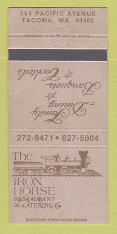 Matchbook Cover - Iron Horse Restaurant Tacoma WA 30 Strike