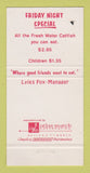 Matchbook Cover - Krolczyk's Restaurant Rosenberg TX 30 Strike
