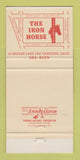 Matchbook Cover - Iron Horse Restaurant San Francisco CA 30 Strike