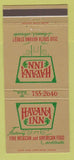 Matchbook Cover - Havana Inn Mexican Food Denver Colorado 30 Strike