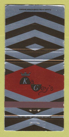 Matchbook Cover - Ka Gey's Restaurant Plainview NY WEAR 30 Strike