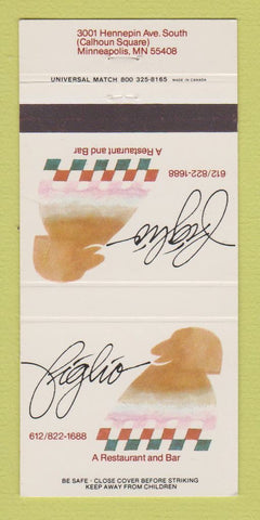 Matchbook Cover - Figlio Restaurant Minneapolis MN 30 Strike