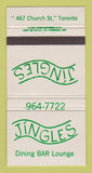Matchbook Cover - Jingles Restaurant Toronto ON 30 Strike