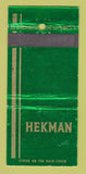Matchbook Cover - Hekman Tables Grand Rapids MI WORN 30 Stick