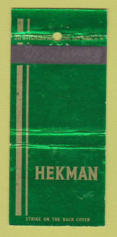 Matchbook Cover - Hekman Tables Grand Rapids MI WORN 30 Stick