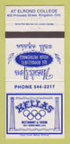 Matchbook Cover - Hellas Restaurant Greek Kingston ON 30 Strike