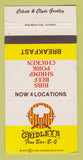 Matchbook Cover - Gridley's BBQ Memphis TN WEAR 30 Strike